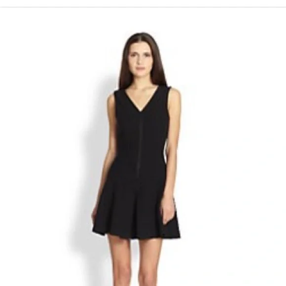 theory ribbed pleated dress THEORY Ribbed-knit and pleated satin-crepe midi dress